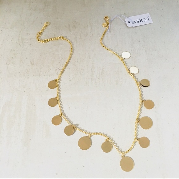 J. CREW Golden Disc Charm Necklace - Picture 5 of 8